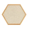 Panneau sensoriel hexagonal - orge blanc