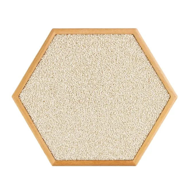 Panneau sensoriel hexagonal - orge blanc
