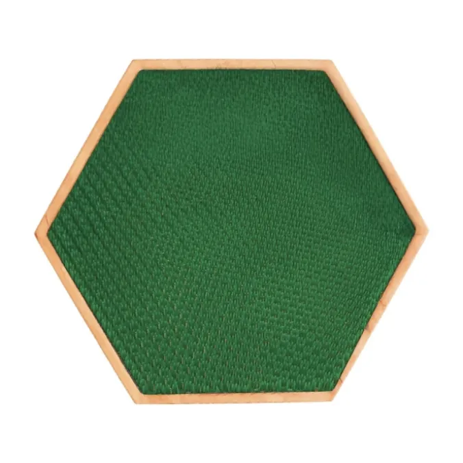 Panneau sensoriel hexagonal - herbe dure