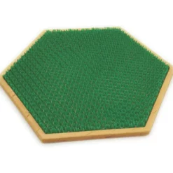 Panneau sensoriel hexagonal - herbe dure