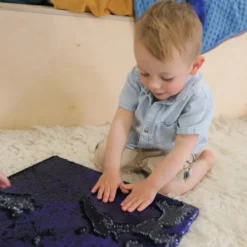 Panneau sensoriel à sequins