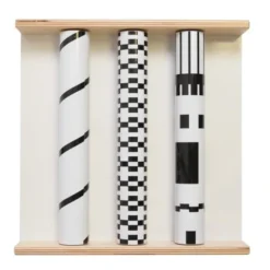 Panneau sensoriel visuel - Panneau rouleaux contrastés