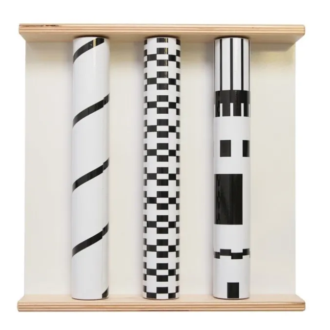 Panneau sensoriel visuel - Panneau rouleaux contrastés