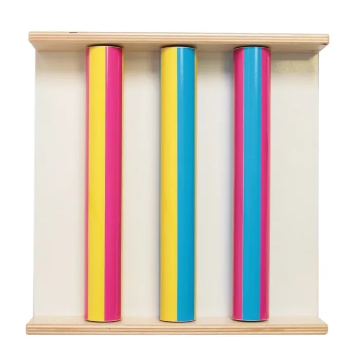 Panneau sensoriel visuel - Panneaux rouleaux multicolores
