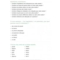Pas à pas les recettes : les plats