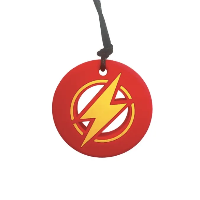 Pendentif à mâcher éclair rouge
