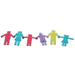 Personnages silicone colorés