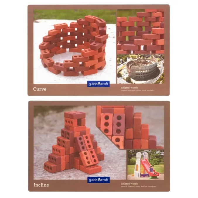 Petites briques de construction naturelles