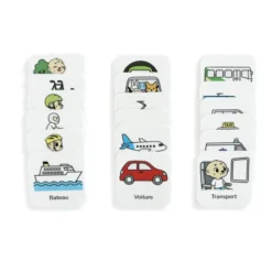 18 pictogrammes - Moyens de transport-kawaii