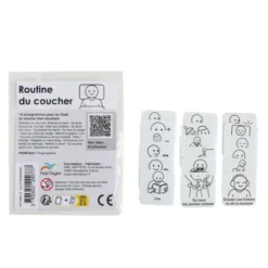 18 pictogrammes - Routine du coucher - Style épuré