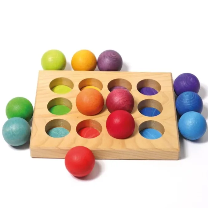 Plateau encastrement boules - pastel