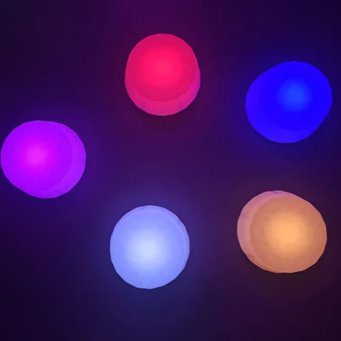 Pods d'équilibre LED ronds - lot de 5