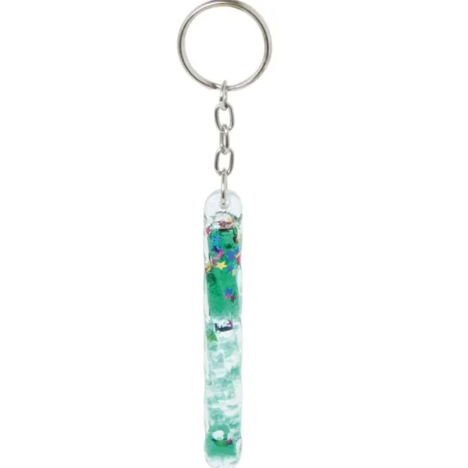 Porte-clés baguette gel pailleté