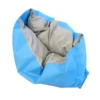 Pouf cocon - Bleu/gris