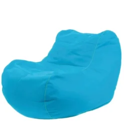 Pouf fauteuil - Bleu pétrole