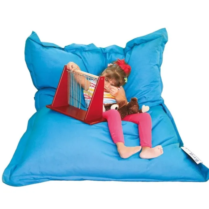 Pouf géant - Bleu pétrole