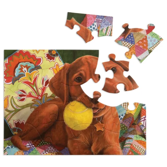 Puzzle ergonomique - chiot - 13 pièces