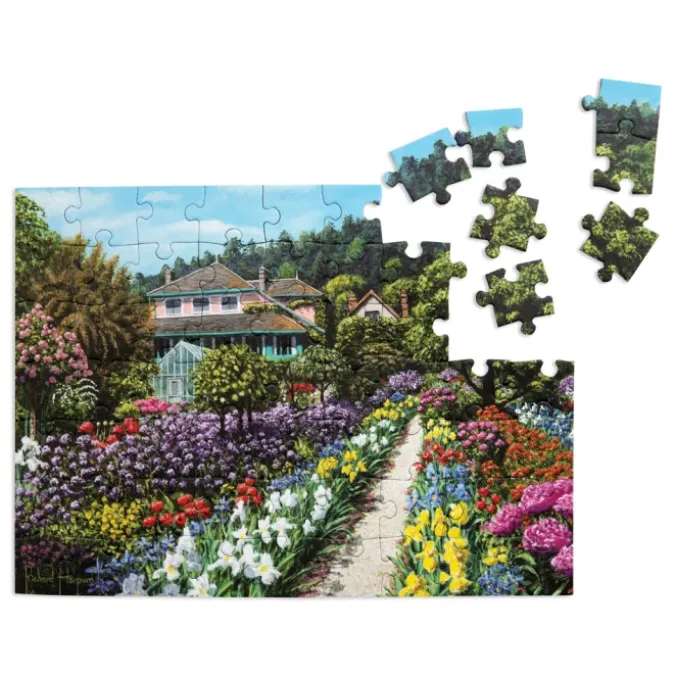 Puzzle ergonomique jardin de Monet - 63 pièces
