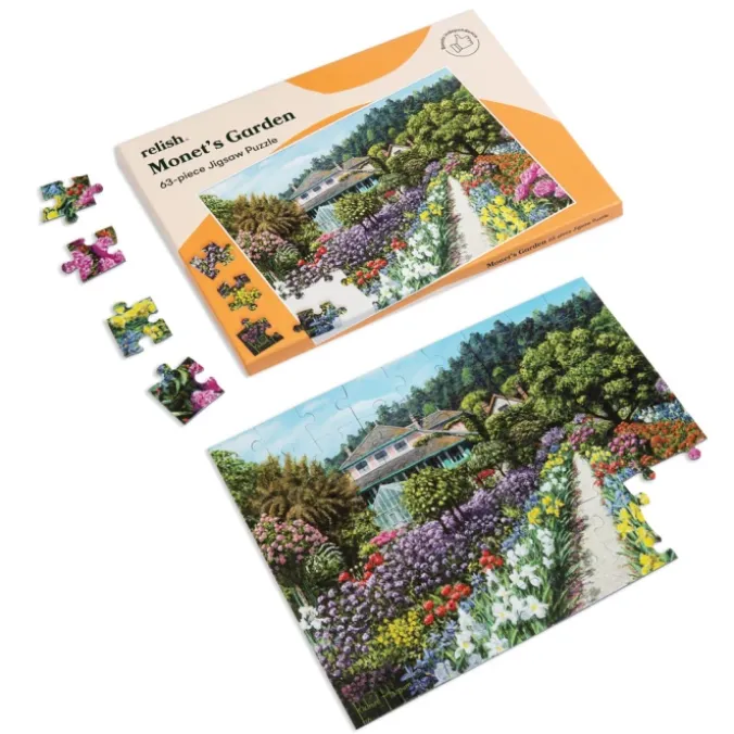 Puzzle ergonomique jardin de Monet - 63 pièces