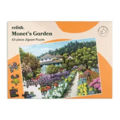 Puzzle ergonomique jardin de Monet - 63 pièces