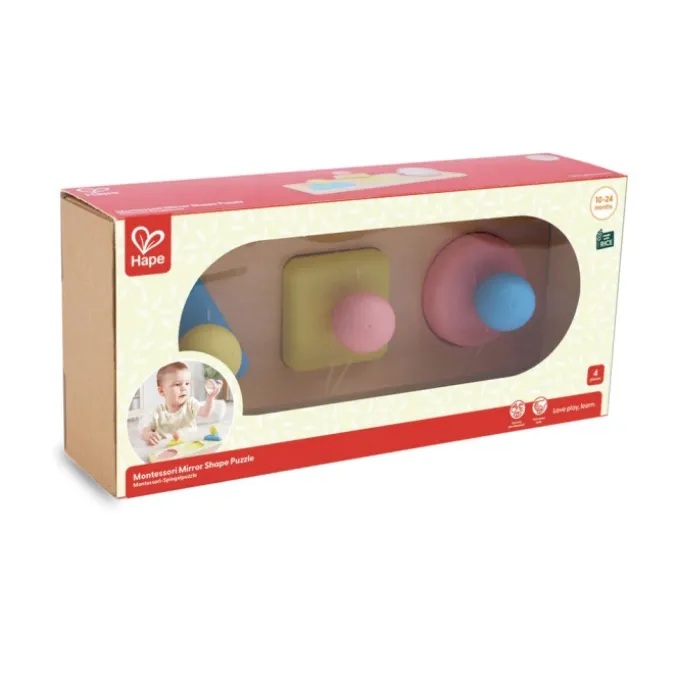 Puzzle trieur de formes montessori en riz