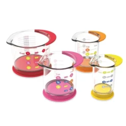 Rainbow fraction : tasses à mesurer - liquide x 4