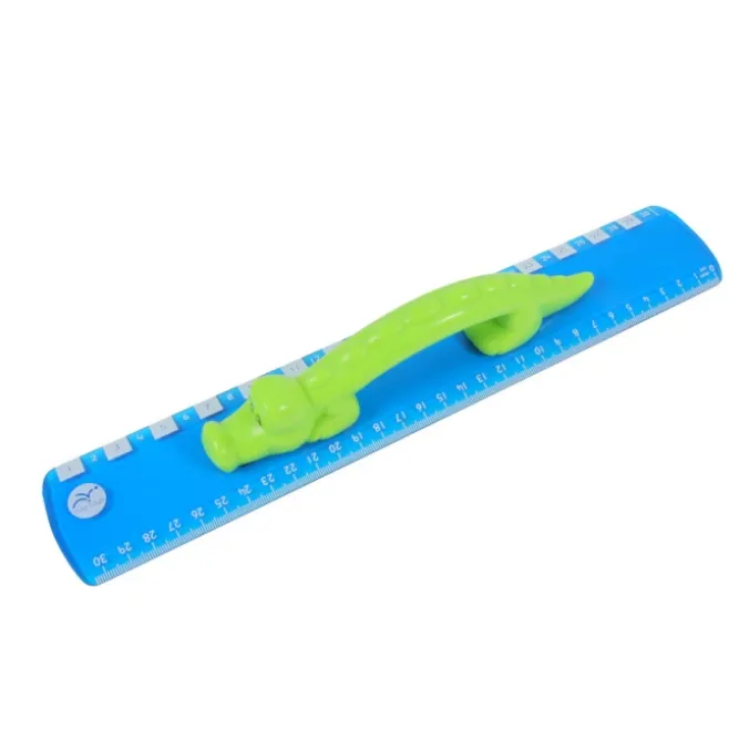 Règle avec poignée crocodile - Lot de 6