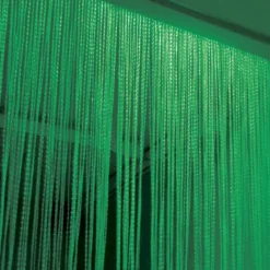 Rideau de fibres optiques interactif