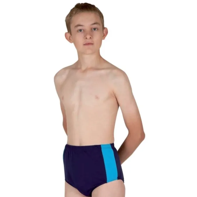 Slip de bain incontinence enfant - Noir/Bleu