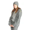 Sweat à capuche zippé enfant - Gris