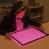 Table lumineuse multicolore
