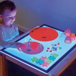 Table lumineuse multicolore
