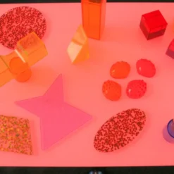 Table lumineuse multicolore
