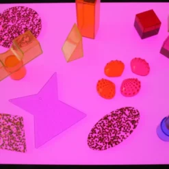 Table lumineuse multicolore