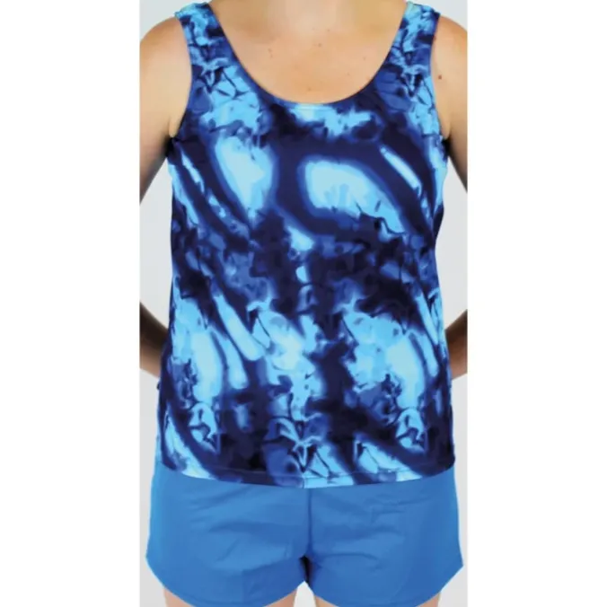 Tankini incontinence femme - Bleu multi