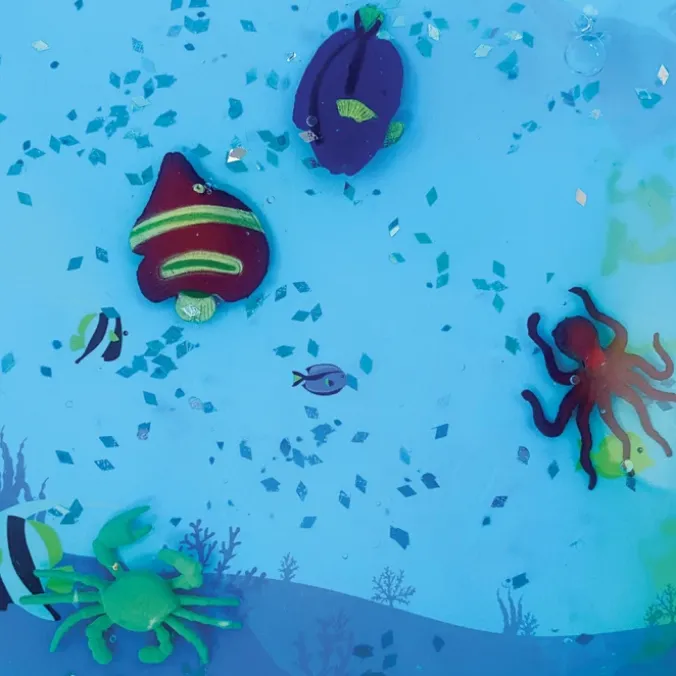Tapis aquatiques sensoriels par 4