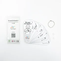Éventail « De quoi j'ai besoin ? » - version noir & blanc